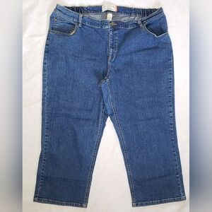 French Laundry Sport Blue Cropped Jeans Women's Size 18W